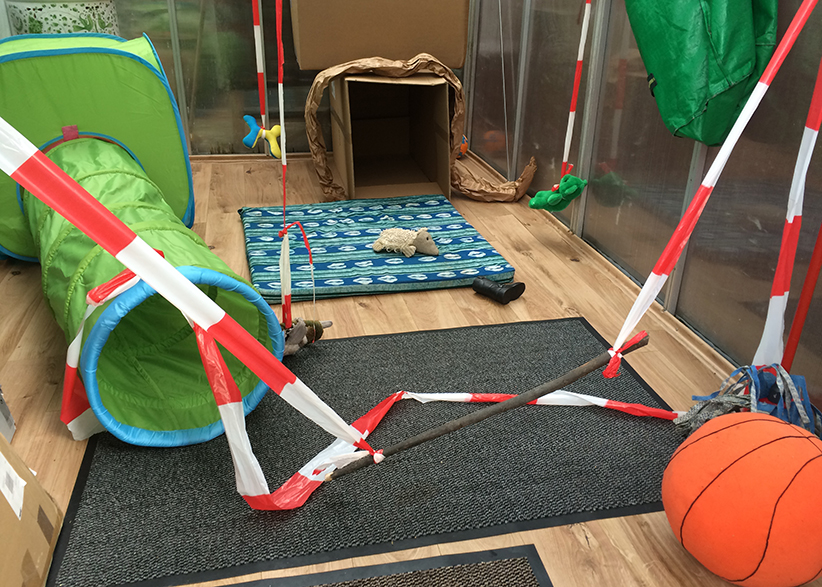 Einer der Indoor Spielplätze.