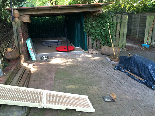 Die H&ooml;henüberwindung dank Rampe! 