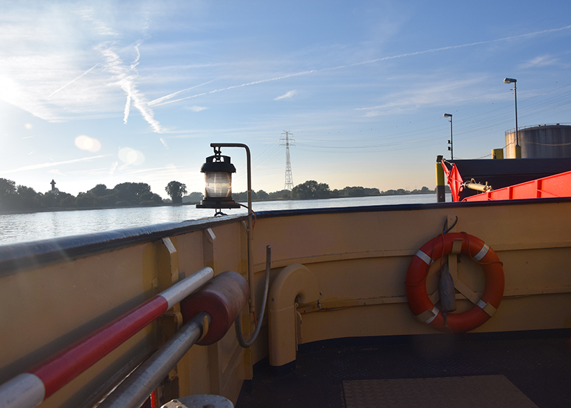 Unser Ziel auf der anderen Weserseite.